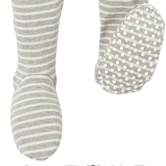 NWT  Moon & Back one Piece footed pajamas‎ unisex striped size 18/24 - Picture 2 of 9